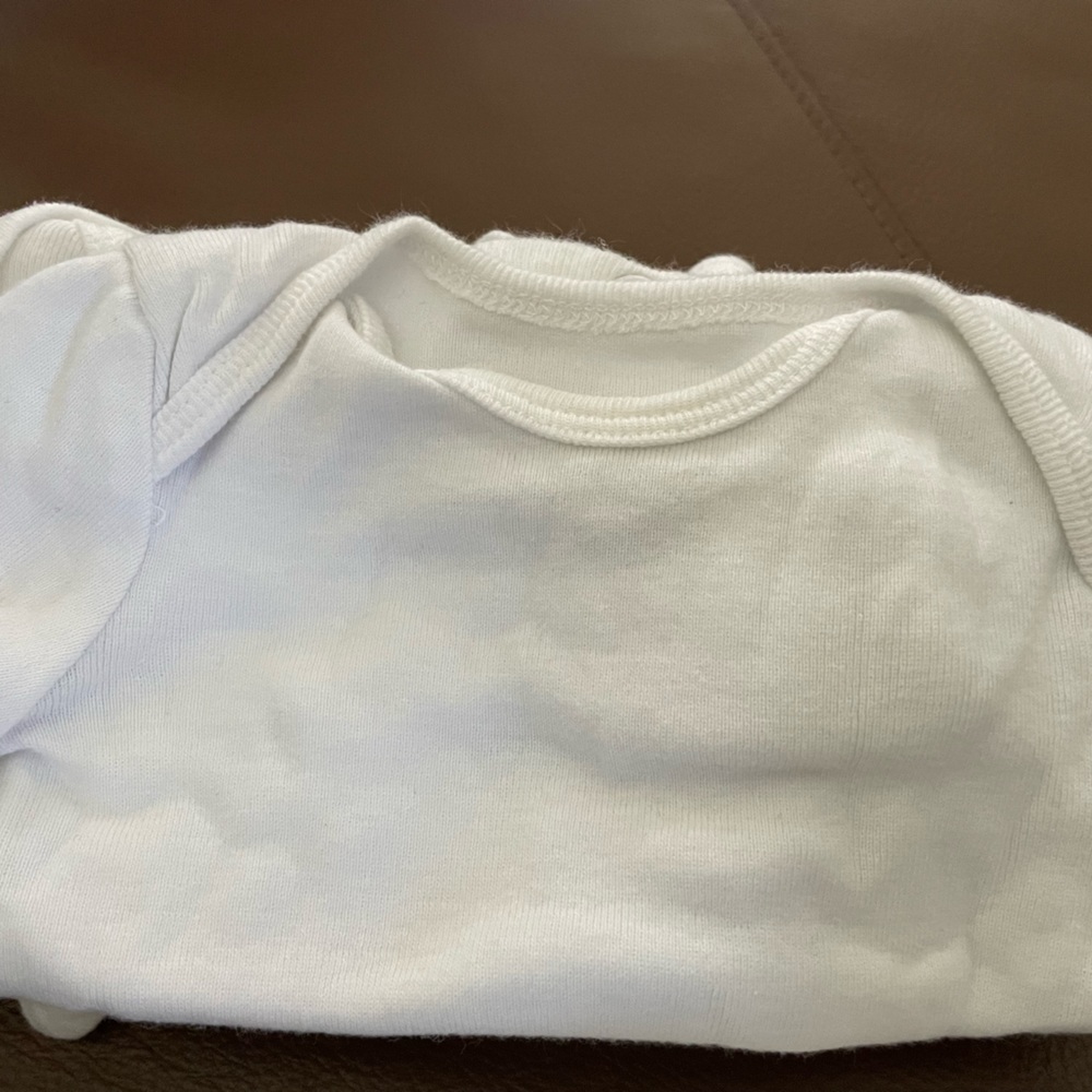 White carter onesies. Size NB
